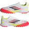 adidas F50 League Laceless TF Multinocken-Fußballschuhe Kinder IE3757 - cloud white/core black/solar yellow 28