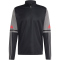 adidas Squadra 25 1/4-Zip Sweatshirt Herren JD1629 - black/team grey four/pure ruby S