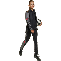 adidas Squadra 25 Trainingsjacke Kinder JD1631 - black/team grey four/pure ruby 116