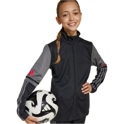 adidas Squadra 25 Trainingsjacke Kinder JD1631 - black/team grey four/pure ruby 116