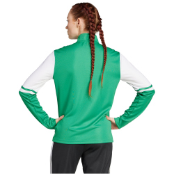 adidas Squadra 25 1/4-Zip Sweatshirt Damen JP3159 - team green/white XS