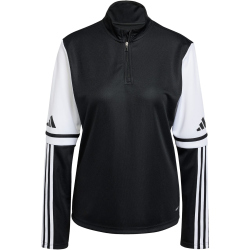 adidas Squadra 25 1/4-Zip Sweatshirt Damen JE2763 - black/white XS