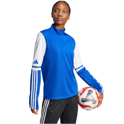 adidas Squadra 25 1/4-Zip Sweatshirt Damen JD3019 - team royal blue/white XS