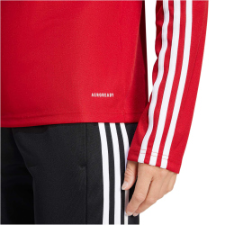 adidas Squadra 25 1/4-Zip Sweatshirt Damen JD3018 - team power red 2/white XS