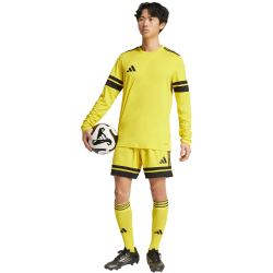 adidas Squadra 25 langarm Fußballtrikot Herren JF6077 - team yellow/black S