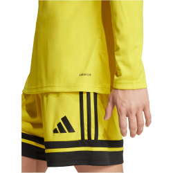 adidas Squadra 25 langarm Fußballtrikot Herren JF6077 - team yellow/black S