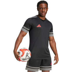 adidas Squadra 25 Fußballtrikot Herren JN4450 - black/team grey four/pure ruby S