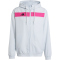 adidas Tiro 25 Essentials Woven Hoodie Herren JC5438 - clear grey/real magenta XL
