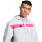 adidas Tiro 25 Essentials Woven Hoodie Herren JC5438 - clear grey/real magenta XL