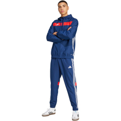 adidas Tiro 25 Essentials Woven Hoodie Herren JC5436 - team navy blue/red M