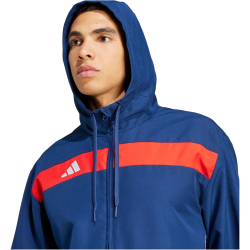 adidas Tiro 25 Essentials Woven Hoodie Herren JC5436 - team navy blue/red M