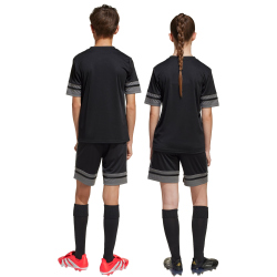 adidas Squadra 25 Fußballshorts Kinder JN4448 - black/team grey four/pure ruby 140