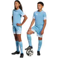adidas Squadra 25 Fußballshorts Kinder JJ2426 - team light blue/white 128