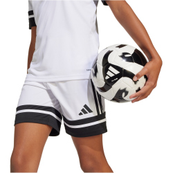adidas Squadra 25 Fußballshorts Kinder JJ2422 - white/black 140