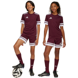 adidas Squadra 25 Fußballshorts Kinder JC8665 - team maroon 2/white 116