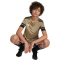 adidas Squadra 25 Fußballtrikot Kinder JP3415 - blanch cargo/black/warm vanilla 152