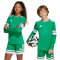 adidas Squadra 25 langarm Fußballtrikot Kinder JN7491 - team green/white 116