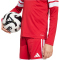 adidas Squadra 25 langarm Fußballtrikot Kinder JJ0041 - team power red 2/white 116