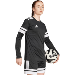 adidas Squadra 25 langarm Fußballtrikot Damen JJ0007 - black/white XXS
