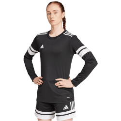 adidas Squadra 25 langarm Fußballtrikot Damen JJ0007 - black/white XXS