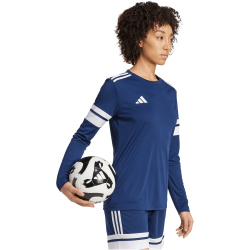 adidas Squadra 25 langarm Fußballtrikot Damen JJ0005 - team navy blue 2/white XS