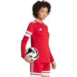 adidas Squadra 25 langarm Fußballtrikot Damen JI9999 - team power red 2/white XS