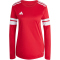 adidas Squadra 25 langarm Fußballtrikot Damen JI9999 - team power red 2/white XS