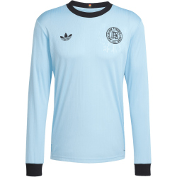 adidas DFB Deutschland 125 Jahre Jubiläum langarm Sondertrikot Herren JY0236 - clear blue/black XXL