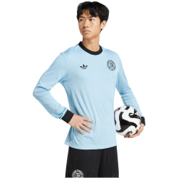adidas DFB Deutschland 125 Jahre Jubiläum langarm Sondertrikot Herren JY0236 - clear blue/black XXL