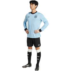 adidas DFB Deutschland 125 Jahre Jubiläum langarm Sondertrikot Herren JY0236 - clear blue/black XXL