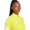 adidas Tiro 25 Competition 1/4-Zip Sweatshirt Damen JI8955 - team yellow/pulse yellow XXS