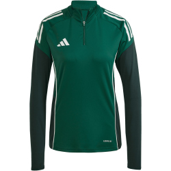 adidas Tiro 25 Competition 1/4-Zip Sweatshirt Damen JI8939 - team dark green/shadow green XXS