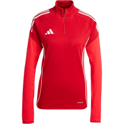 adidas Tiro 25 Competition 1/4-Zip Sweatshirt Damen JI6495 - team power red 2/pure ruby XS
