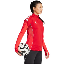 adidas Tiro 25 Competition 1/4-Zip Sweatshirt Damen JI6495 - team power red 2/pure ruby XS