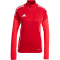 adidas Tiro 25 Competition 1/4-Zip Sweatshirt Damen JI6495 - team power red 2/pure ruby XS