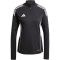 adidas Tiro 25 Competition 1/4-Zip Sweatshirt Damen JC6273 - black/team grey four XXS