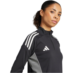 adidas Tiro 25 Competition 1/4-Zip Sweatshirt Damen JC6273 - black/team grey four XS