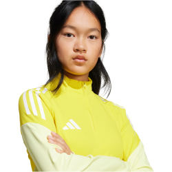 adidas Tiro 25 Competition 1/4-Zip Sweatshirt Kinder JI8957 - team yellow/pulse yellow 164