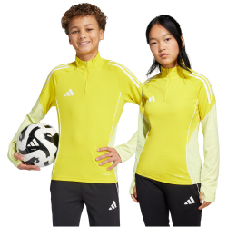 adidas Tiro 25 Competition 1/4-Zip Sweatshirt Kinder JI8957 - team yellow/pulse yellow 164