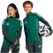 adidas Tiro 25 Competition 1/4-Zip Sweatshirt Kinder JI8937 - team dark green/shadow green 116
