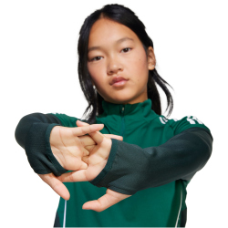 adidas Tiro 25 Competition 1/4-Zip Sweatshirt Kinder JI8937 - team dark green/shadow green 164