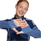 adidas Tiro 25 Competition 1/4-Zip Sweatshirt Kinder JI6545 - team navy blue 2/crew blue 164