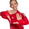 adidas Tiro 25 Competition 1/4-Zip Sweatshirt Kinder JI6501 - team power red 2/pure ruby 164
