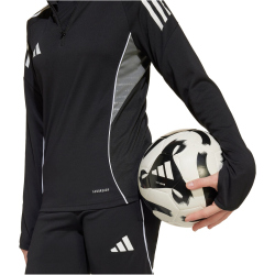 adidas Tiro 25 Competition 1/4-Zip Sweatshirt Kinder IW0453 - black/team grey four 164