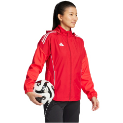 adidas Tiro 25 Competition Allwetterjacke Damen JI6535 - team power red 2/pure ruby XS