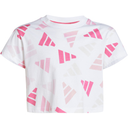 adidas Seasonal Essentials Logo Celebration Cropped T-Shirt Mädchen