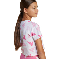 adidas Seasonal Essentials Logo Celebration Cropped T-Shirt Mädchen