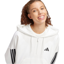 adidas Essentials 3-Streifen French Terry 1/4-Zip Hoodie Damen