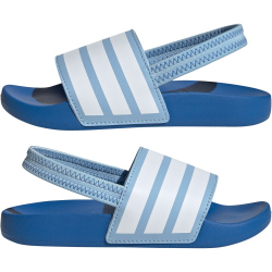 adidas Adilette Estrap Badelatschen Kinder JR5332 - clear sky/cloud white/bright royal 31