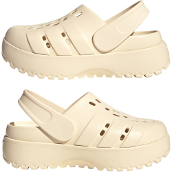 adidas Adilette Platform Clogs Damen JP7159 - wonder white/wonder white/wonder white 37